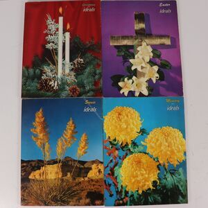 Ideals Magazine 1959 Lot of 4 Christmas Easter Scenic Memory